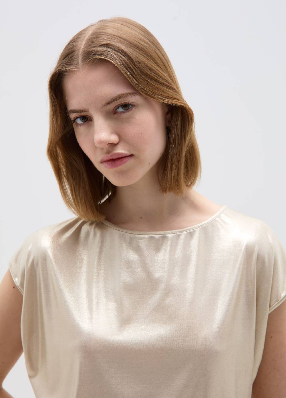 Ovs T-shirt In Foil Con Maniche A Kimono