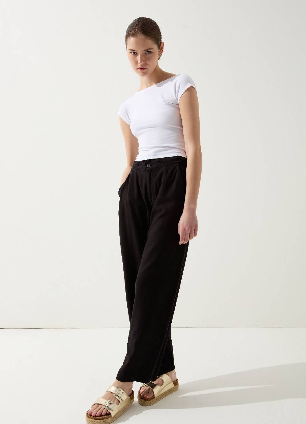 Ovs T-shirt in lurex con schiena scoperta