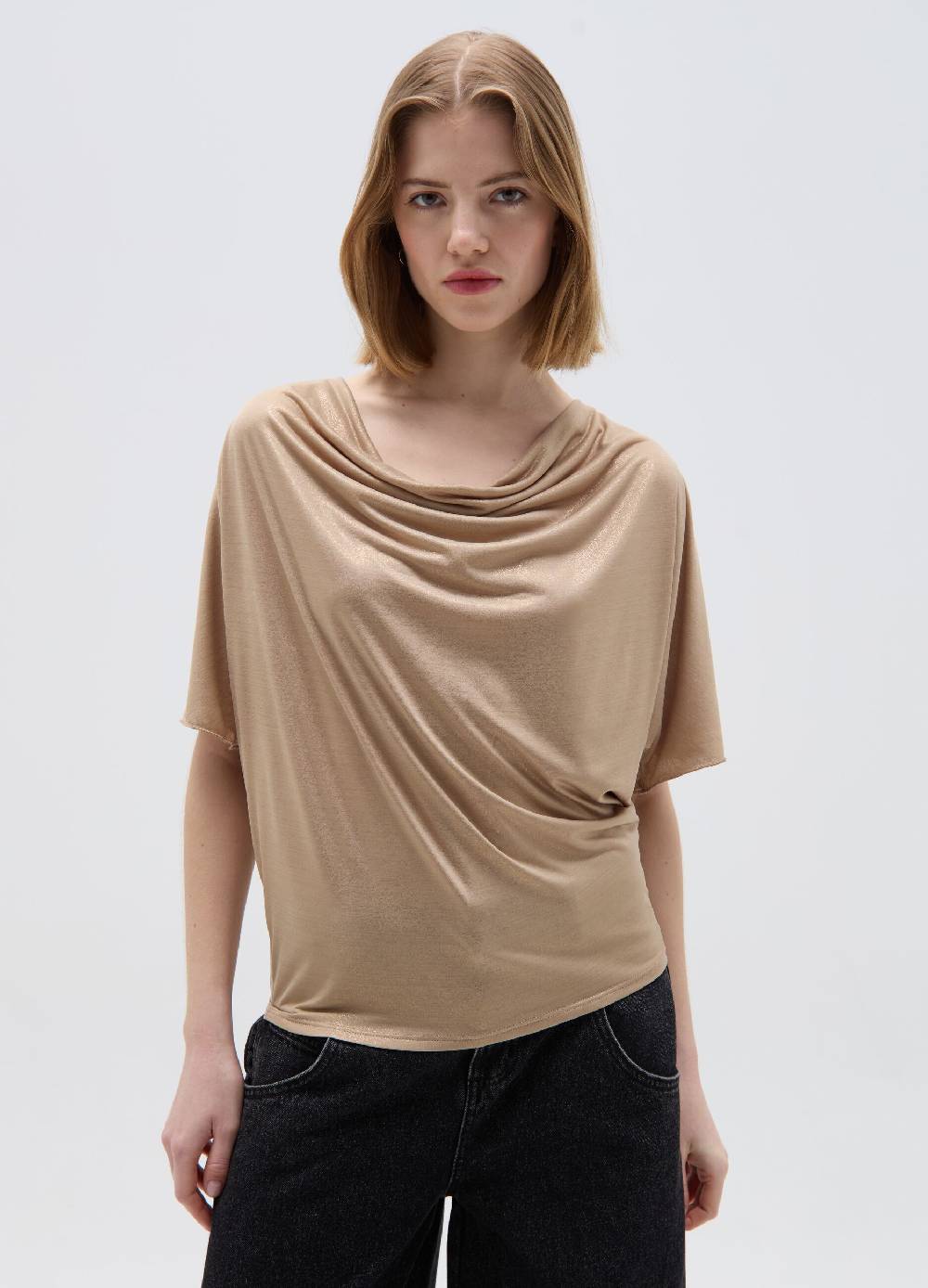 Ovs T-shirt In Lurex Effetto Metallizzato