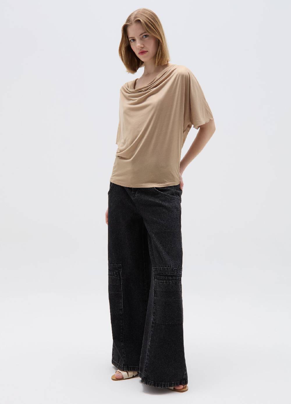 Ovs T-shirt in lurex effetto metallizzato