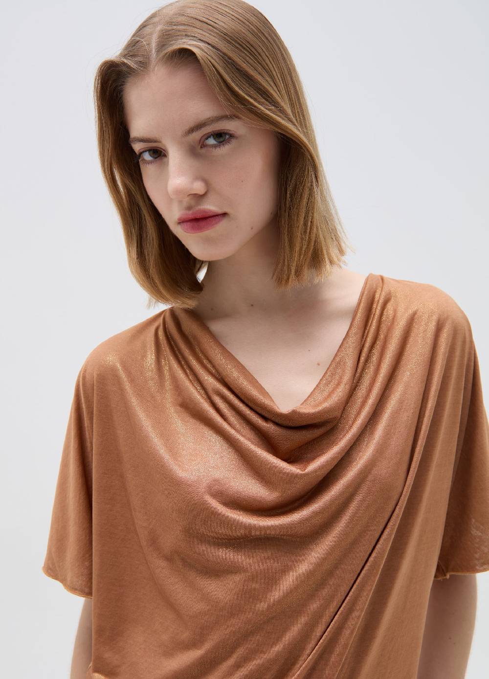 Ovs T-shirt in lurex effetto metallizzato