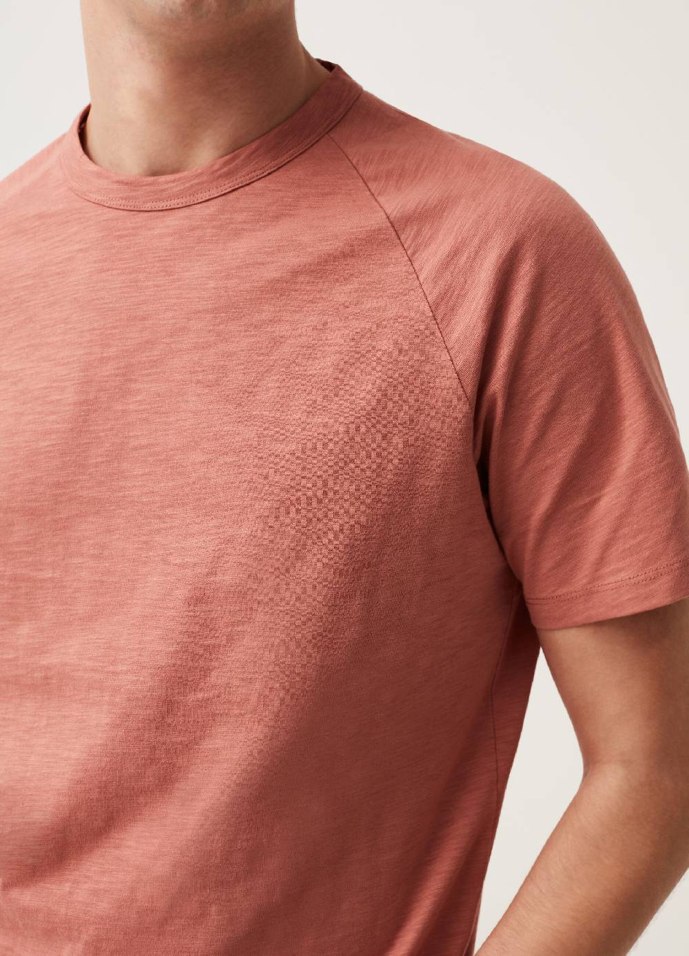 Ovs T-shirt In Slub Jersey Con Maniche Raglan