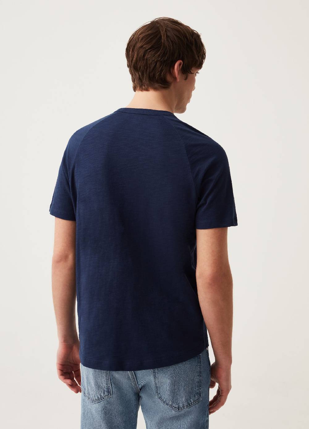 Ovs T-shirt In Slub Jersey Con Maniche Raglan