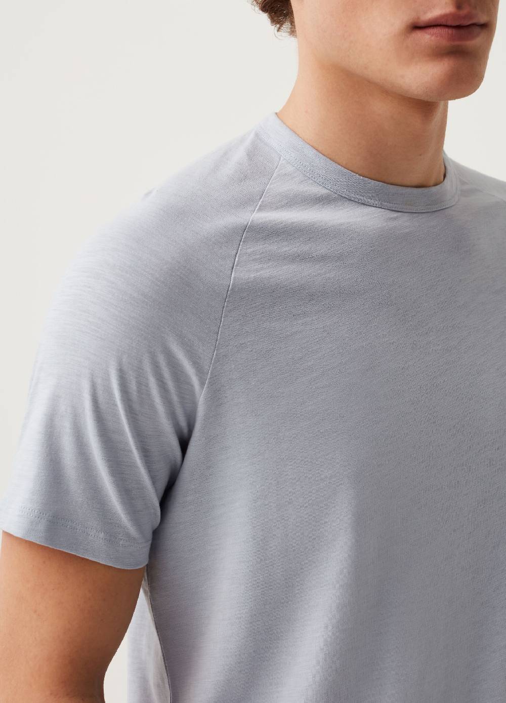 Ovs T-shirt In Slub Jersey Con Maniche Raglan