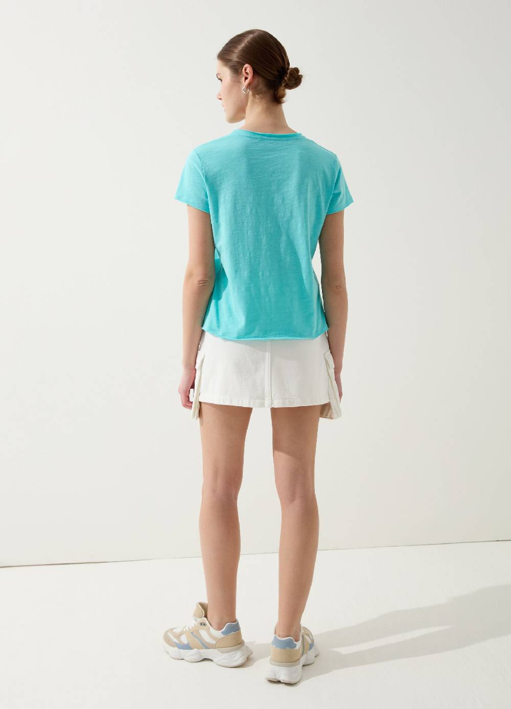 Ovs T-shirt In Slub Jersey Con Scollo Rotondo