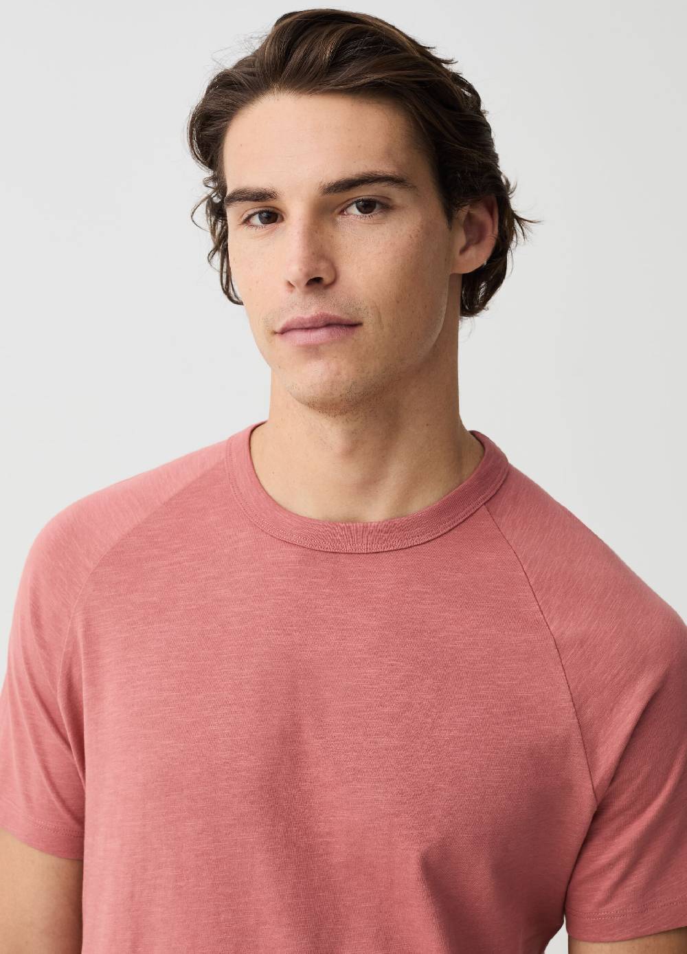 Ovs T-shirt In Slub Jersey Con Scollo Rotondo
