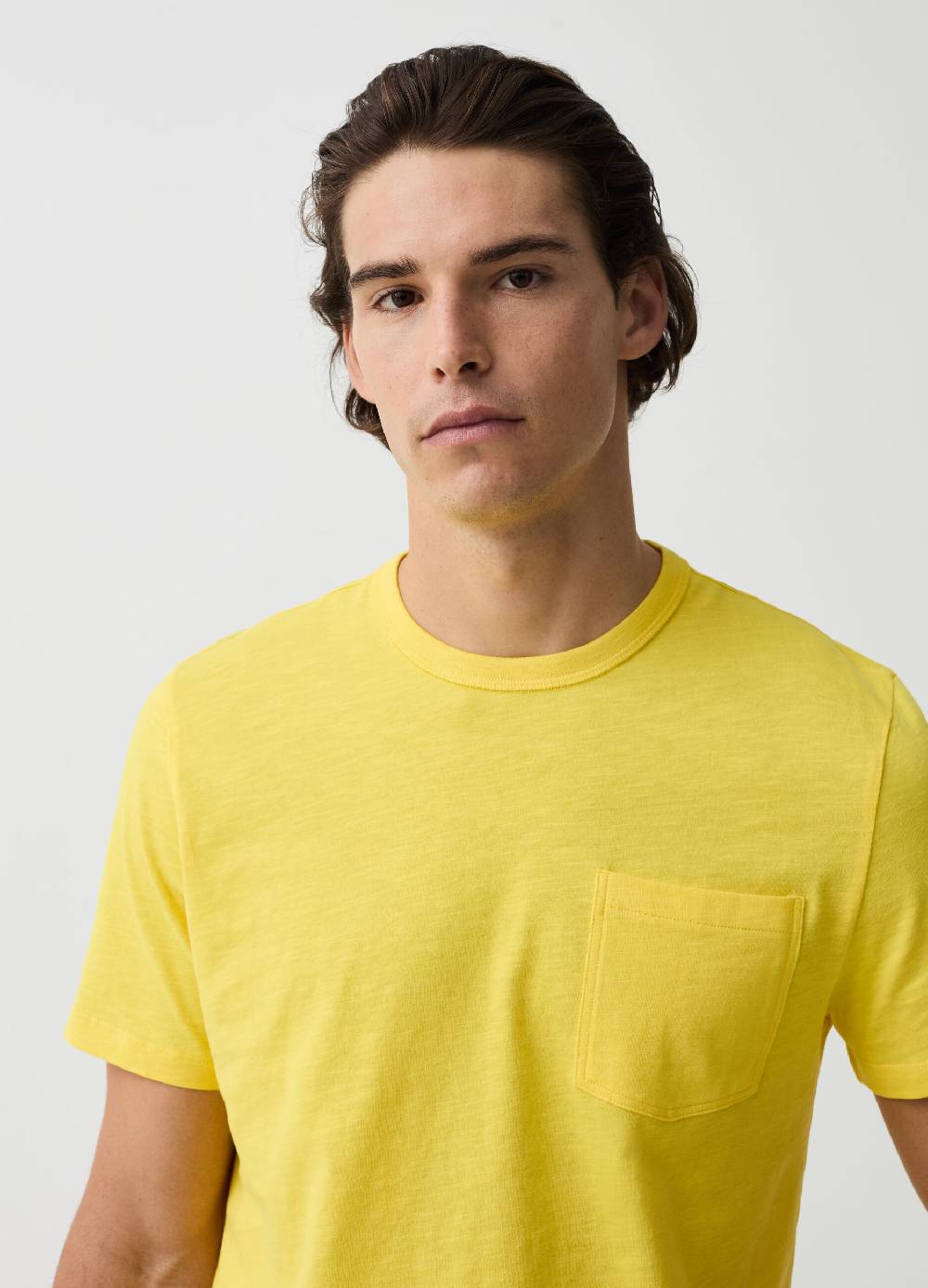 Ovs T-shirt In Slub Jersey Con Tasca