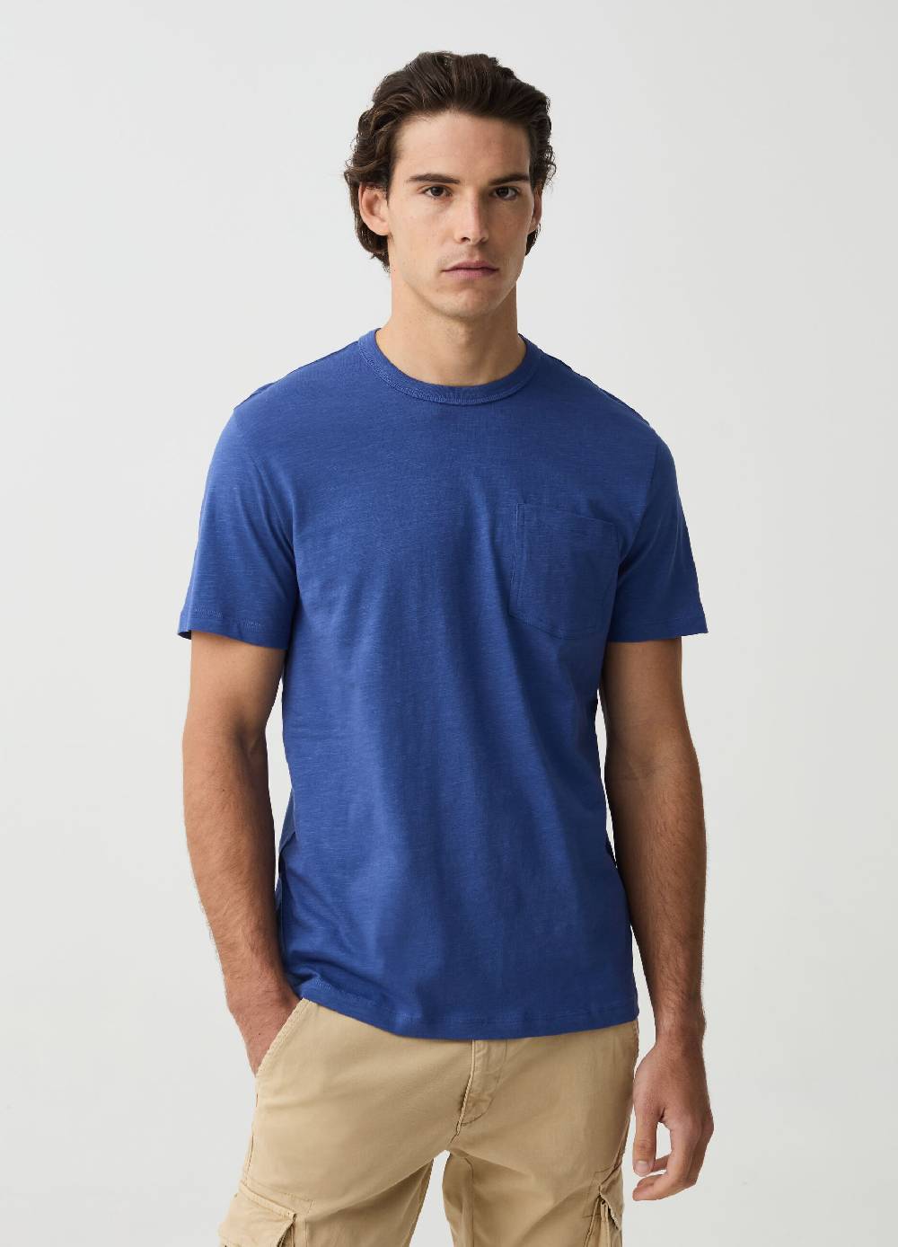 Ovs T-shirt in slub jersey con tasca