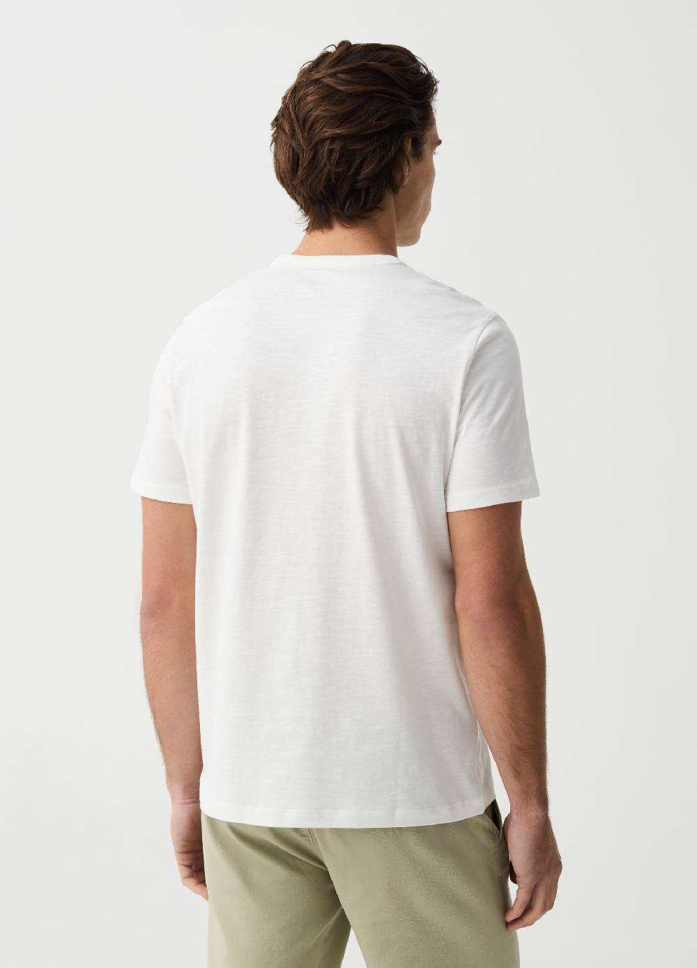 Ovs T-shirt In Slub Jersey Con Tasca