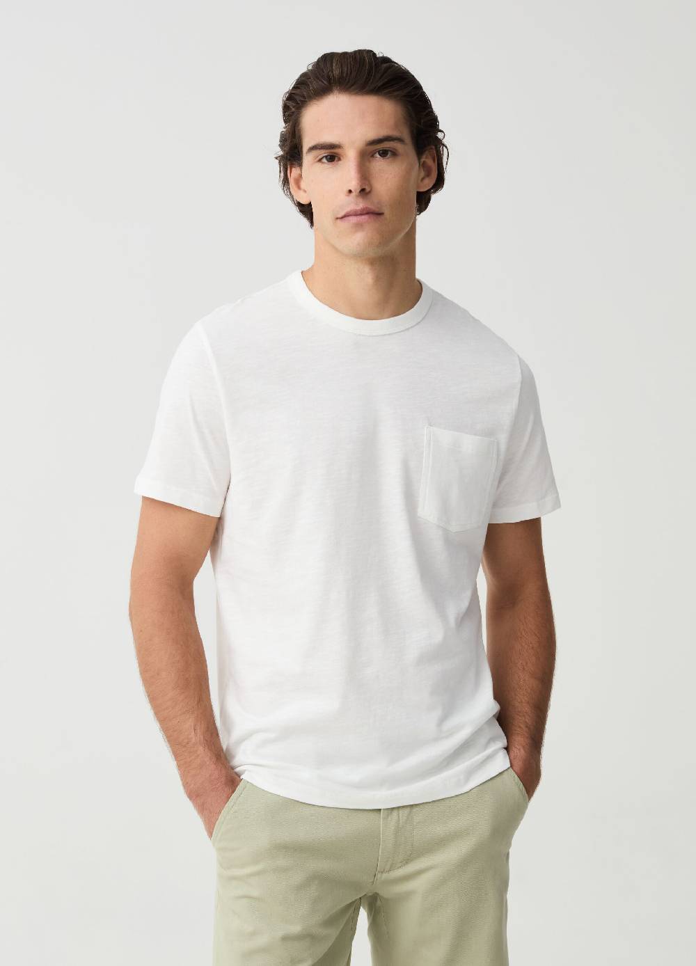 Ovs T-shirt in slub jersey con tasca