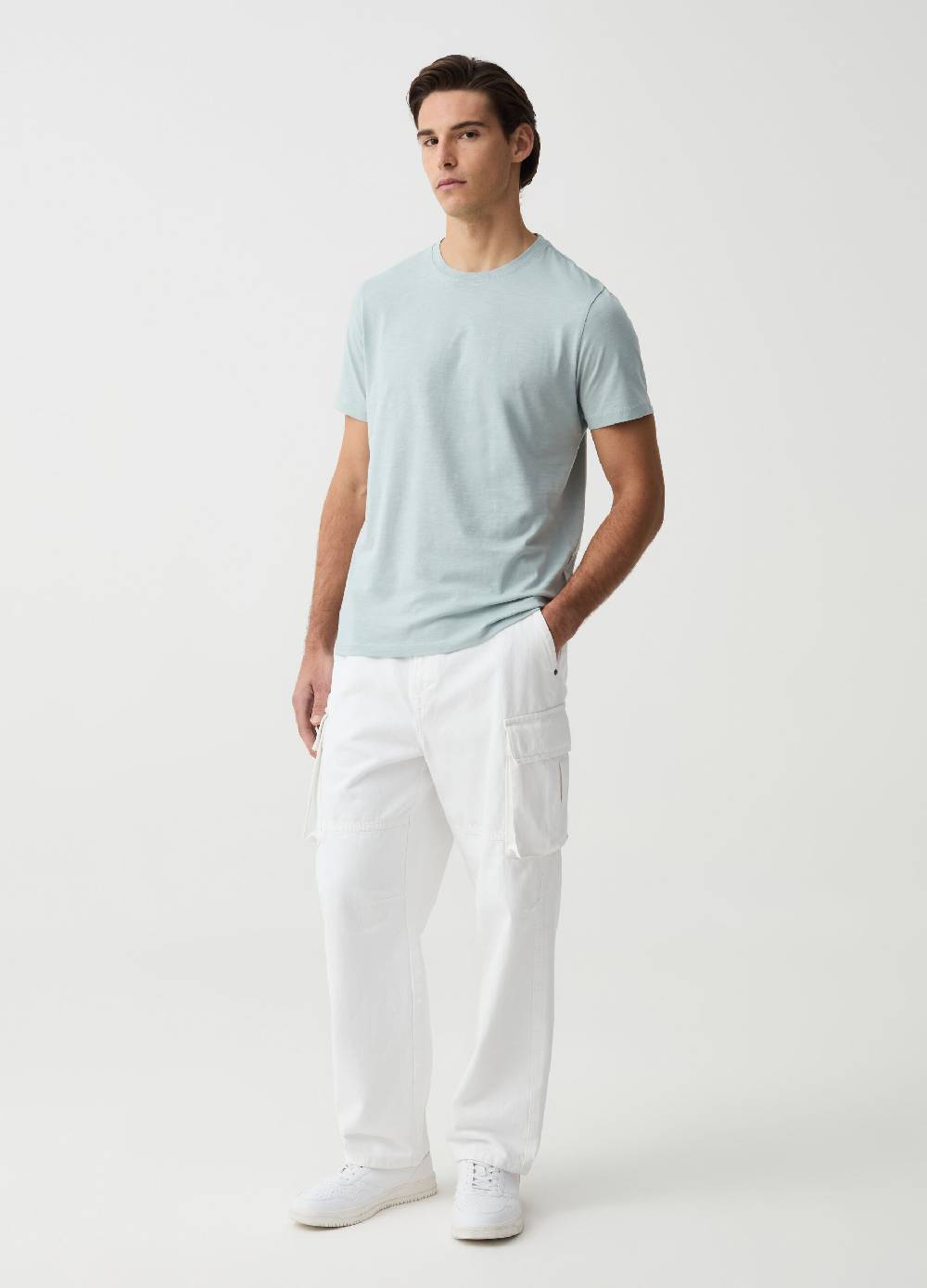Ovs T-shirt in slub jersey di cotone bio