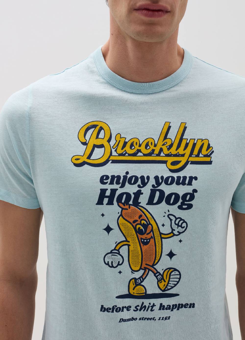 Ovs T-shirt In Slub Jersey Stampa Hot Dog