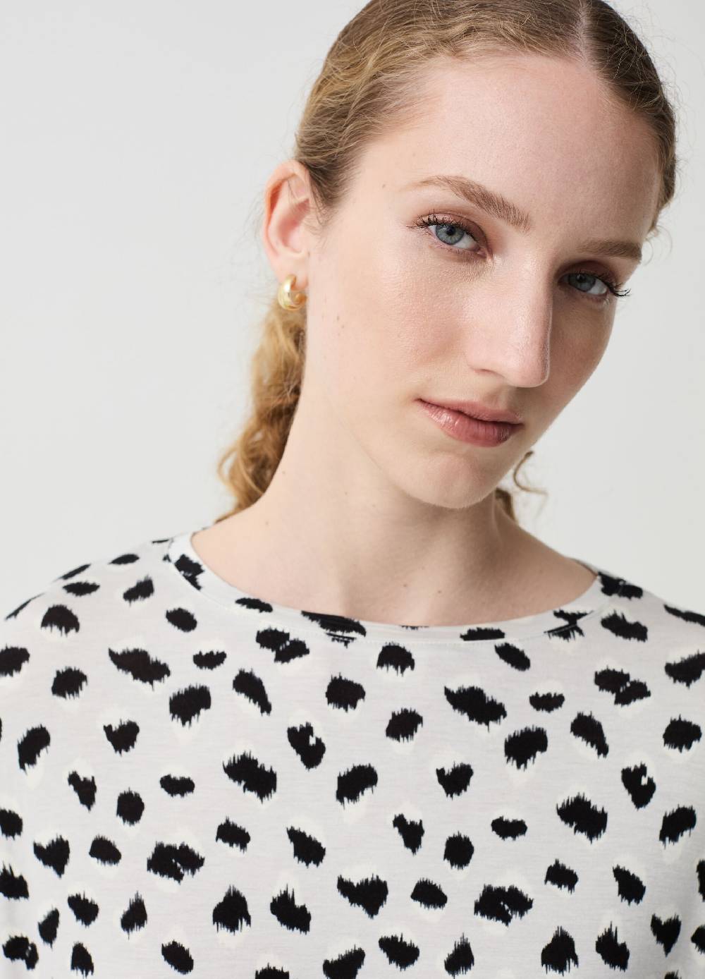 Ovs T-shirt In Viscosa Con Stampa Maculata