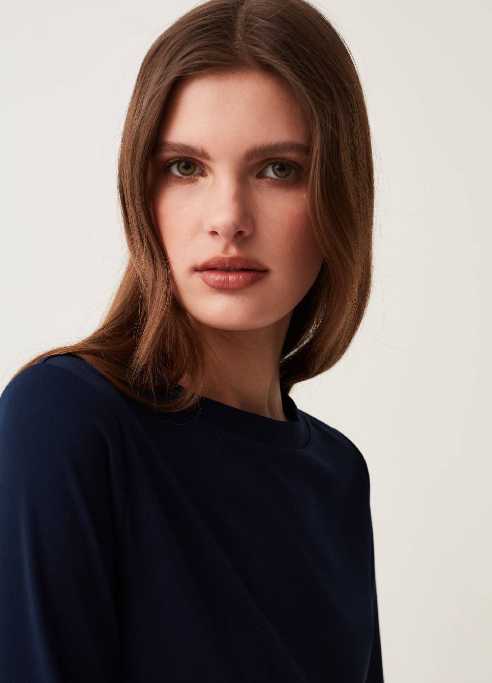 Ovs T-shirt Lunga Con Maniche A Tre Quarti