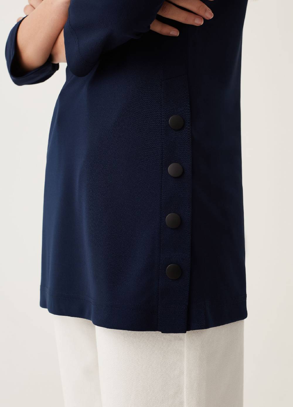 Ovs T-shirt Lunga Con Maniche A Tre Quarti