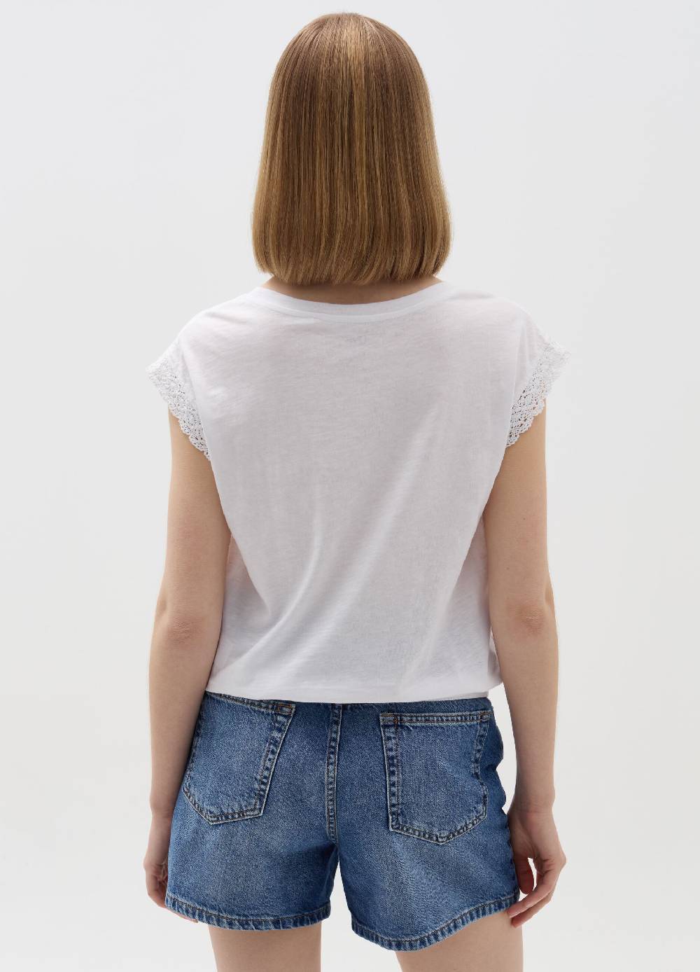 Ovs T-shirt Maniche A Kimono Con Inserto Crochet