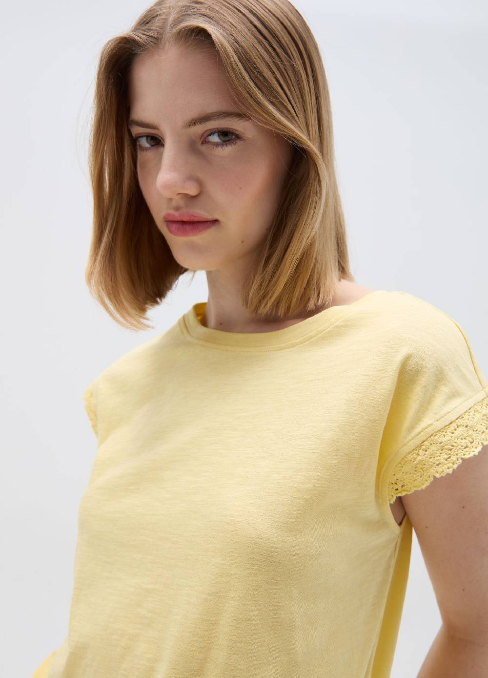 Ovs T-shirt Maniche A Kimono Con Inserto Crochet