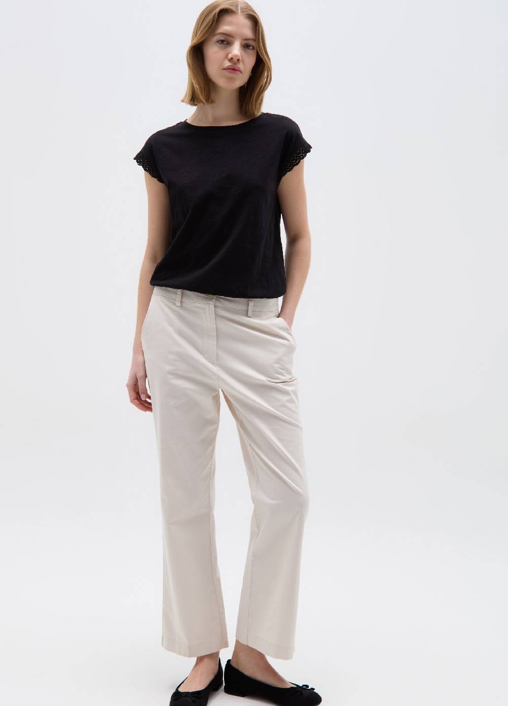 Ovs T-shirt Maniche A Kimono Con Inserto Crochet