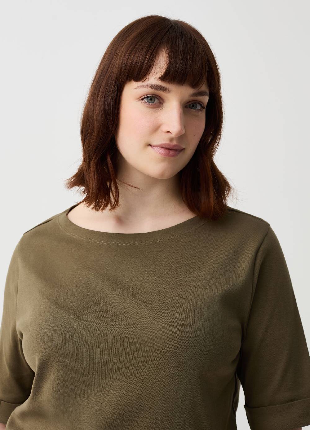 Ovs T-shirt Maniche Al Gomito Con Risvolti Curvy