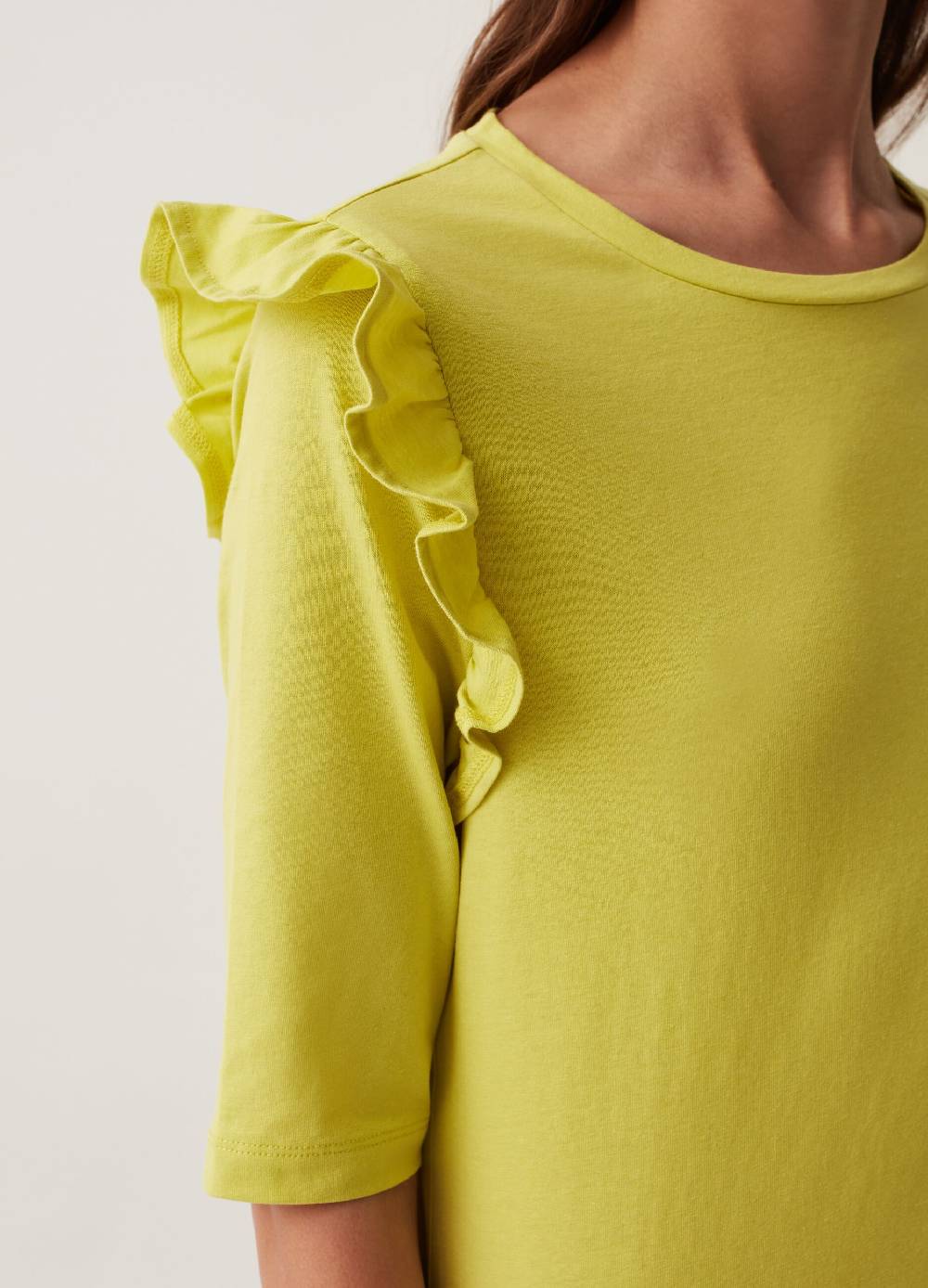 Ovs T-shirt Maniche Al Gomito Con Rouche