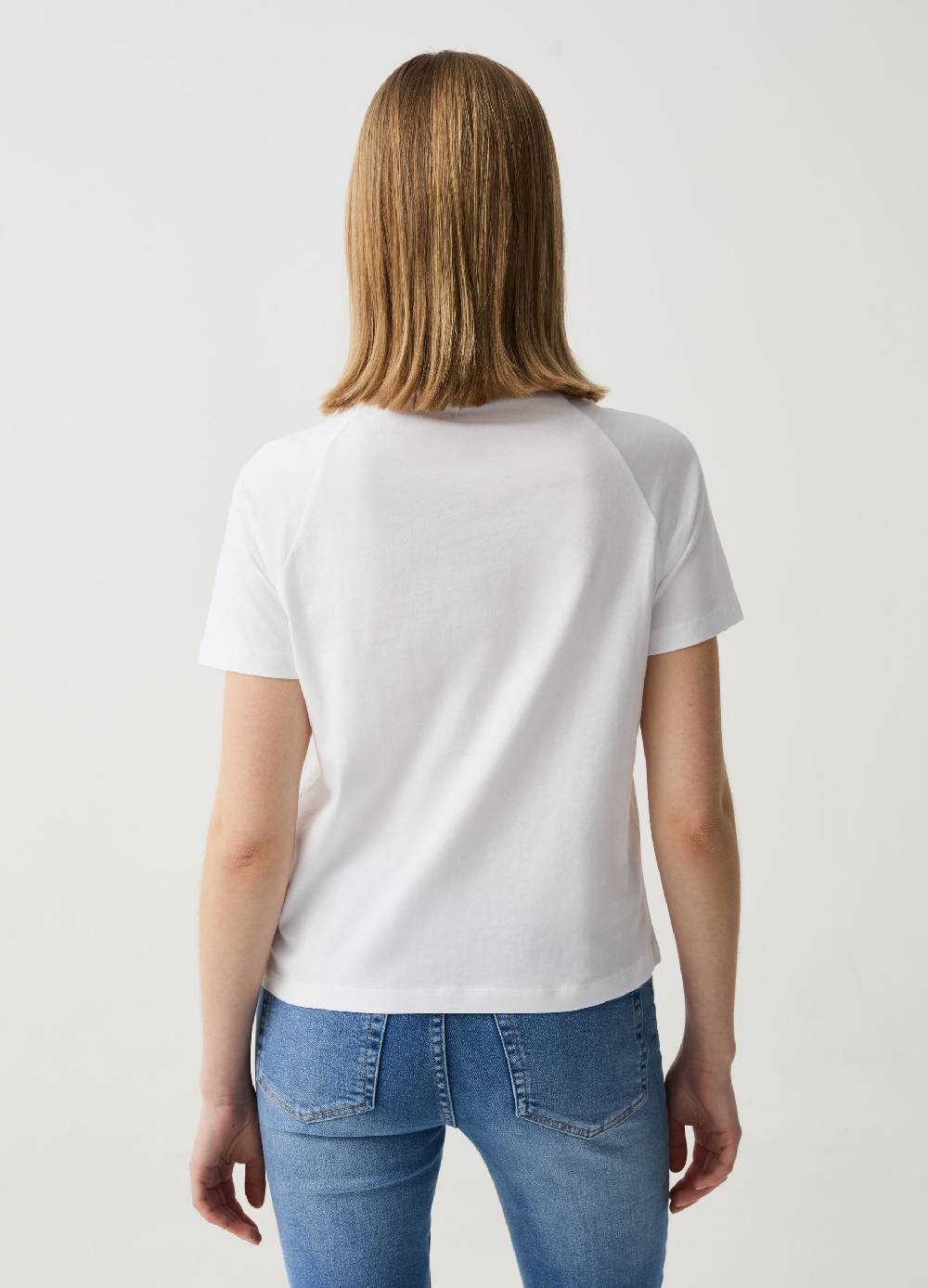 Ovs T-shirt Mock Neck Con Plissettatura