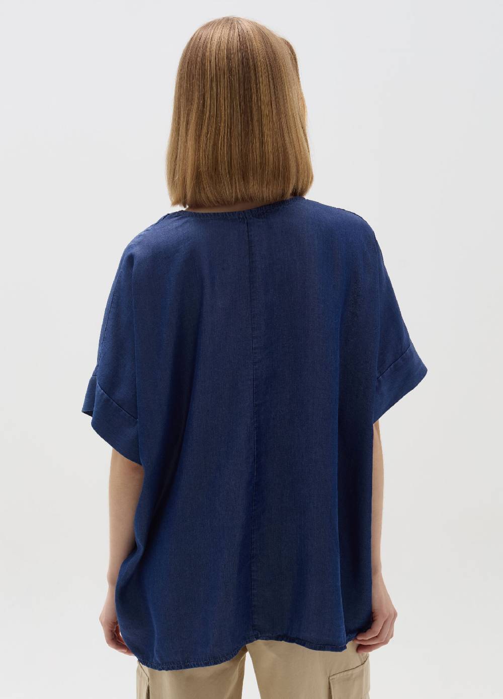 Ovs T-shirt Over Effetto Denim