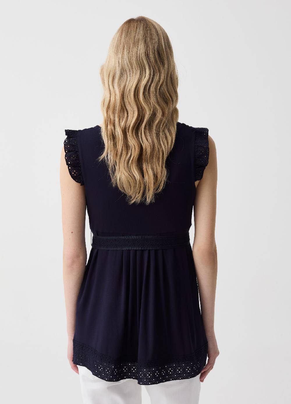 Ovs T-shirt Premaman Con Inserti Sangallo