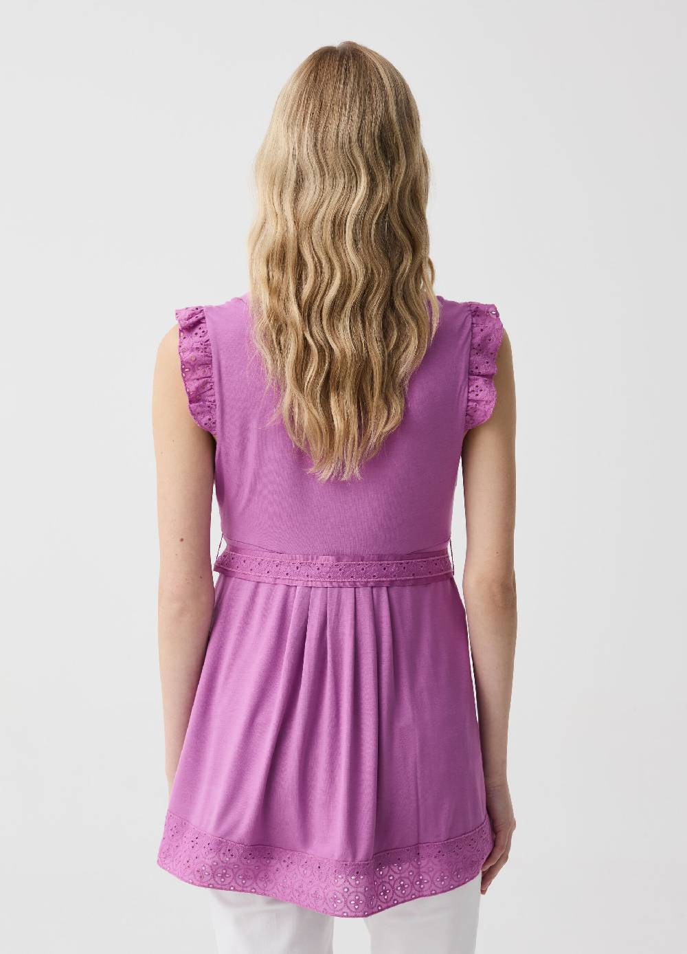 Ovs T-shirt Premaman Con Inserti Sangallo