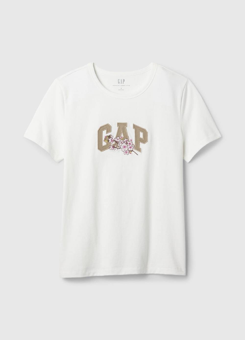 Ovs T-shirt Ricamo Logo Con Fiori Di Ciliegio