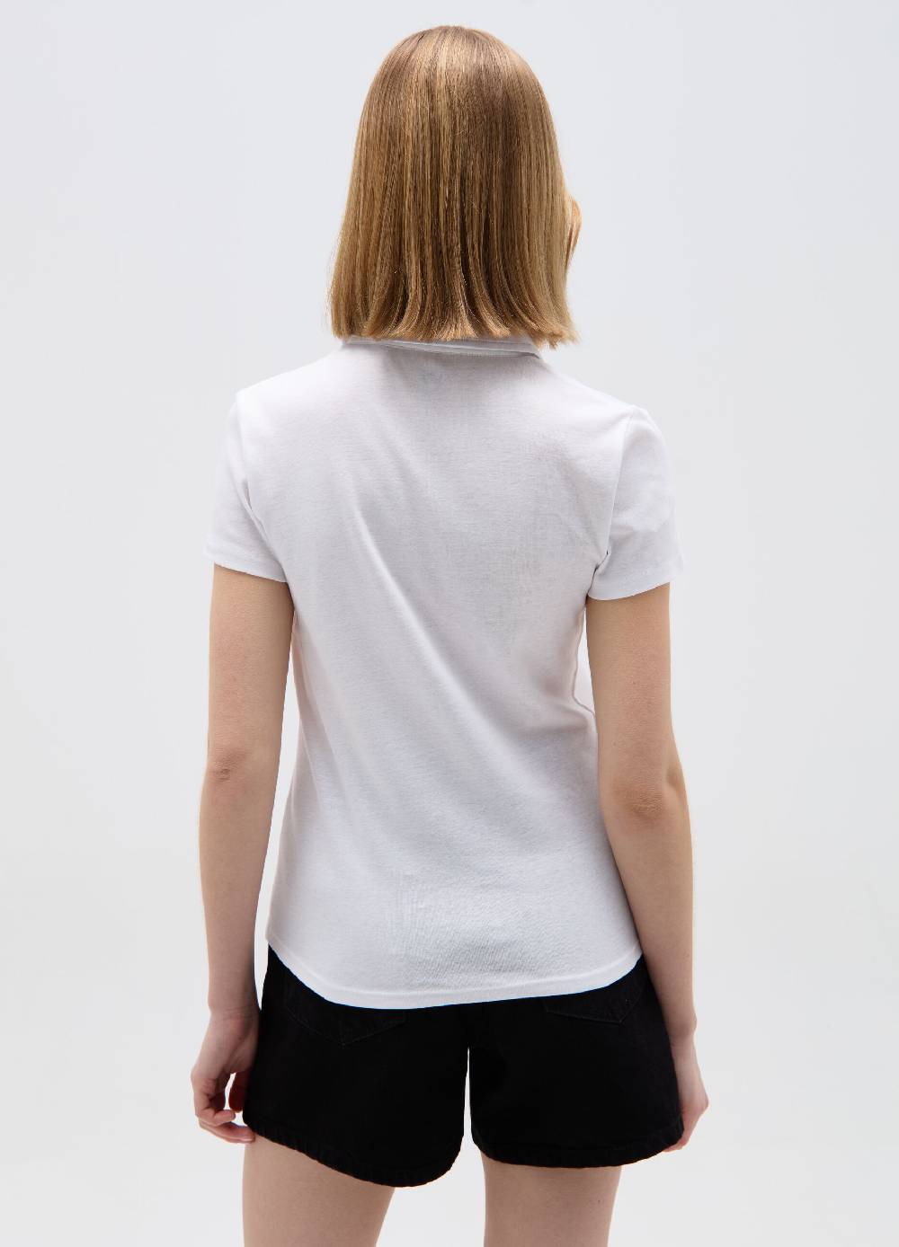 Ovs T-shirt Scollo A Polo Con Inserto Crochet