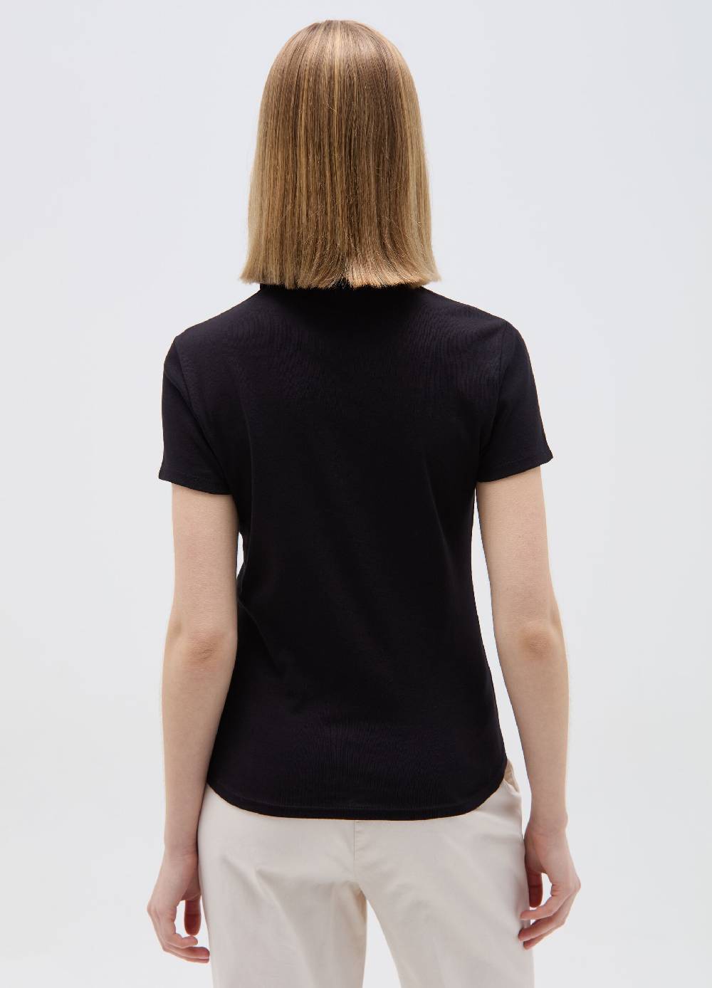 Ovs T-shirt Scollo A Polo Con Inserto Crochet