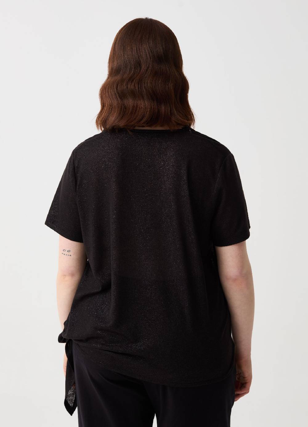 Ovs T-shirt Scollo A V Con Profilo Etnico Curvy