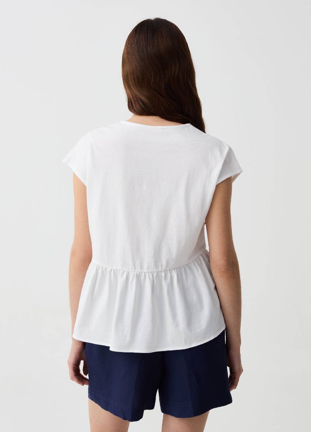 Ovs T-shirt Scollo A V Con Ricami Etnici