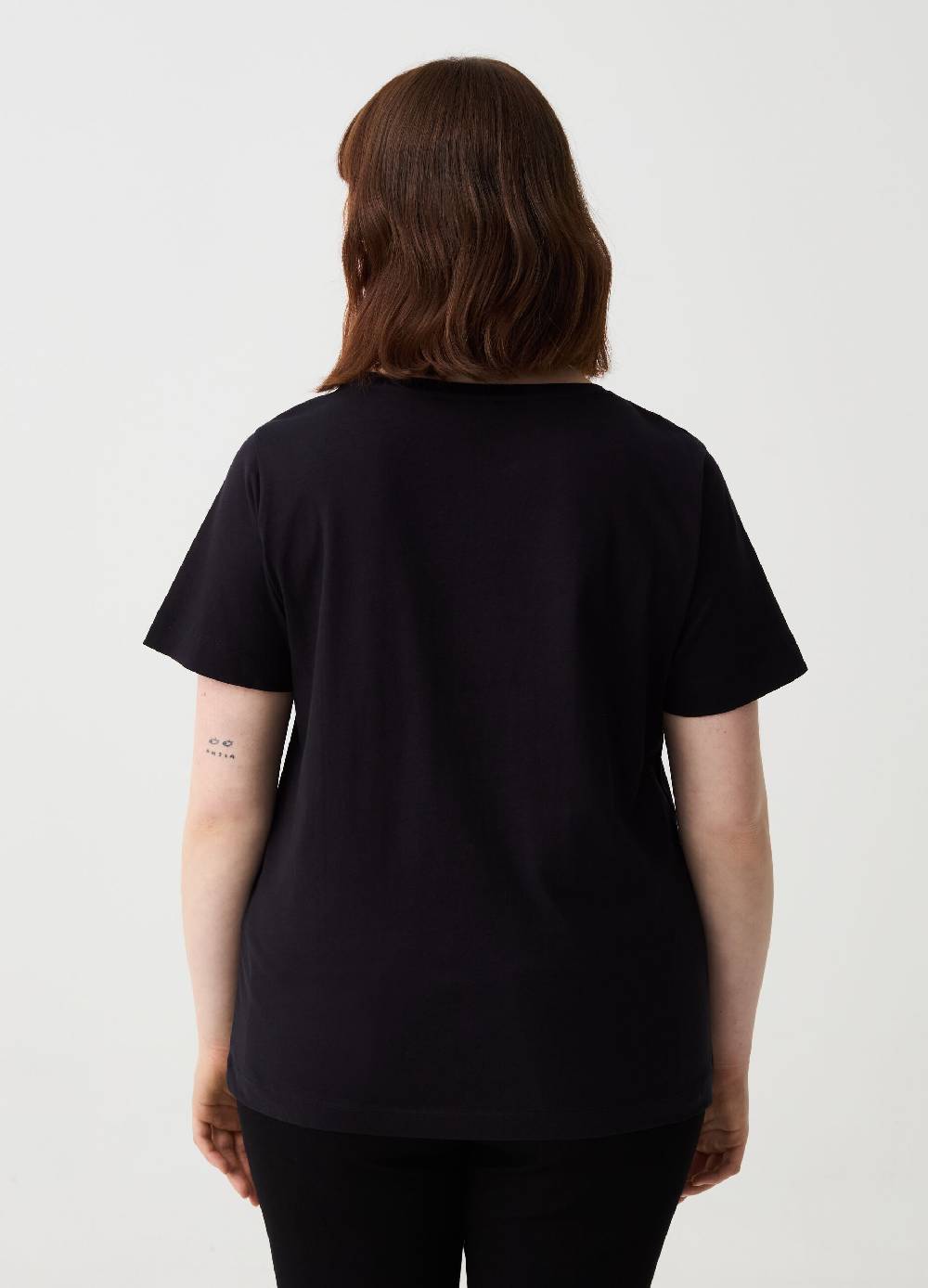 Ovs T-shirt Scritta Con Mini Borchie Curvy