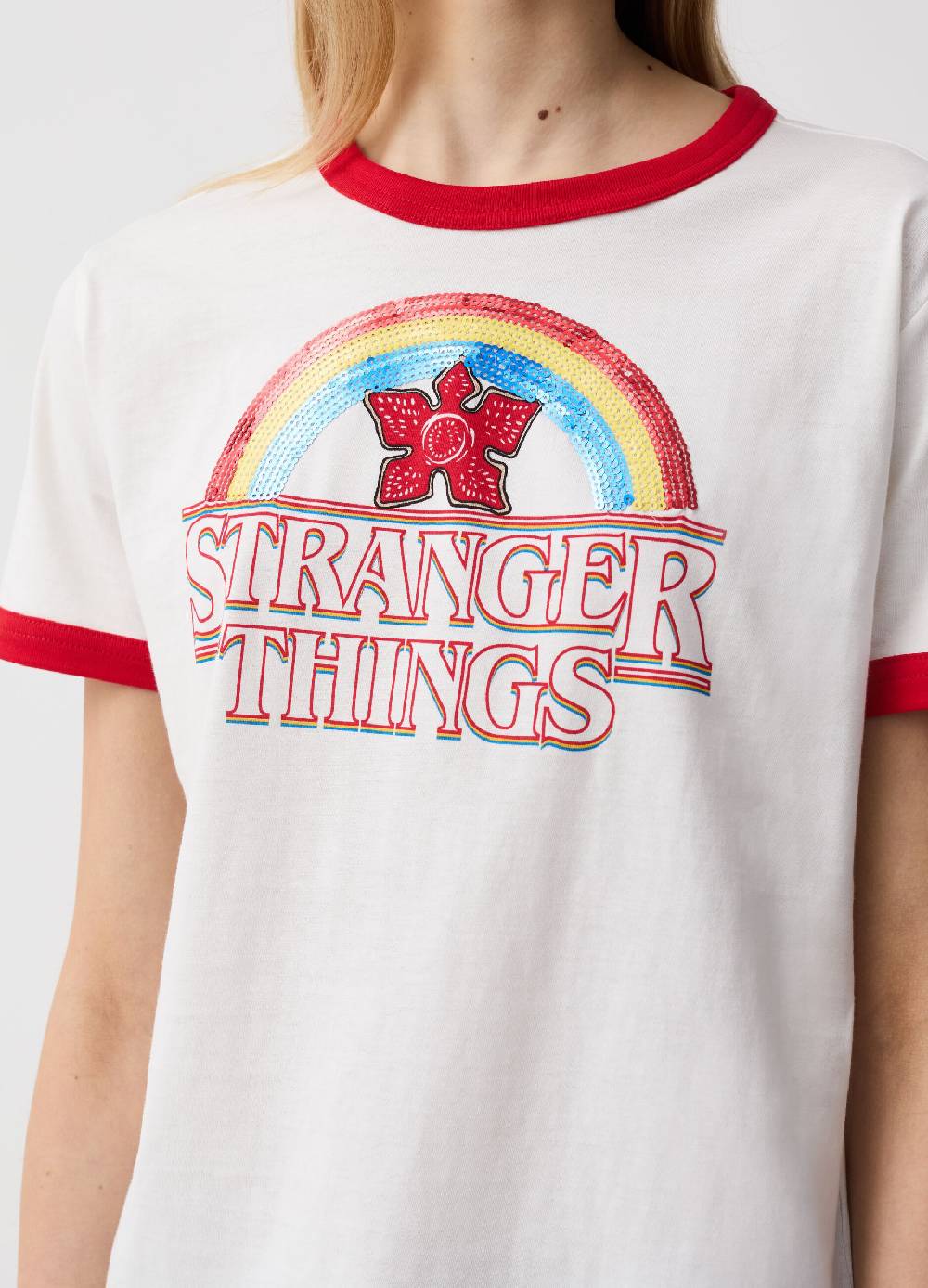 Ovs T-shirt Stampa Stranger Things Con Paillettes