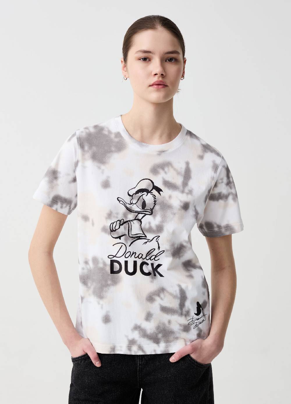 Ovs T-shirt Tie Dye con stampa Donald Duck 90