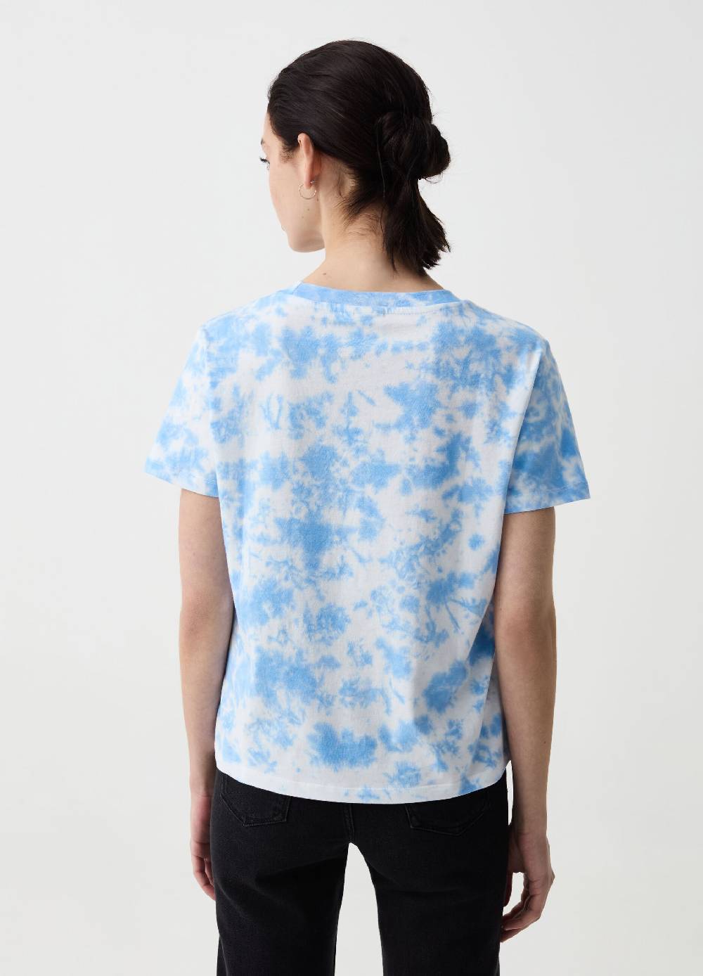 Ovs T-shirt Tie Dye Con Stampa Stitch