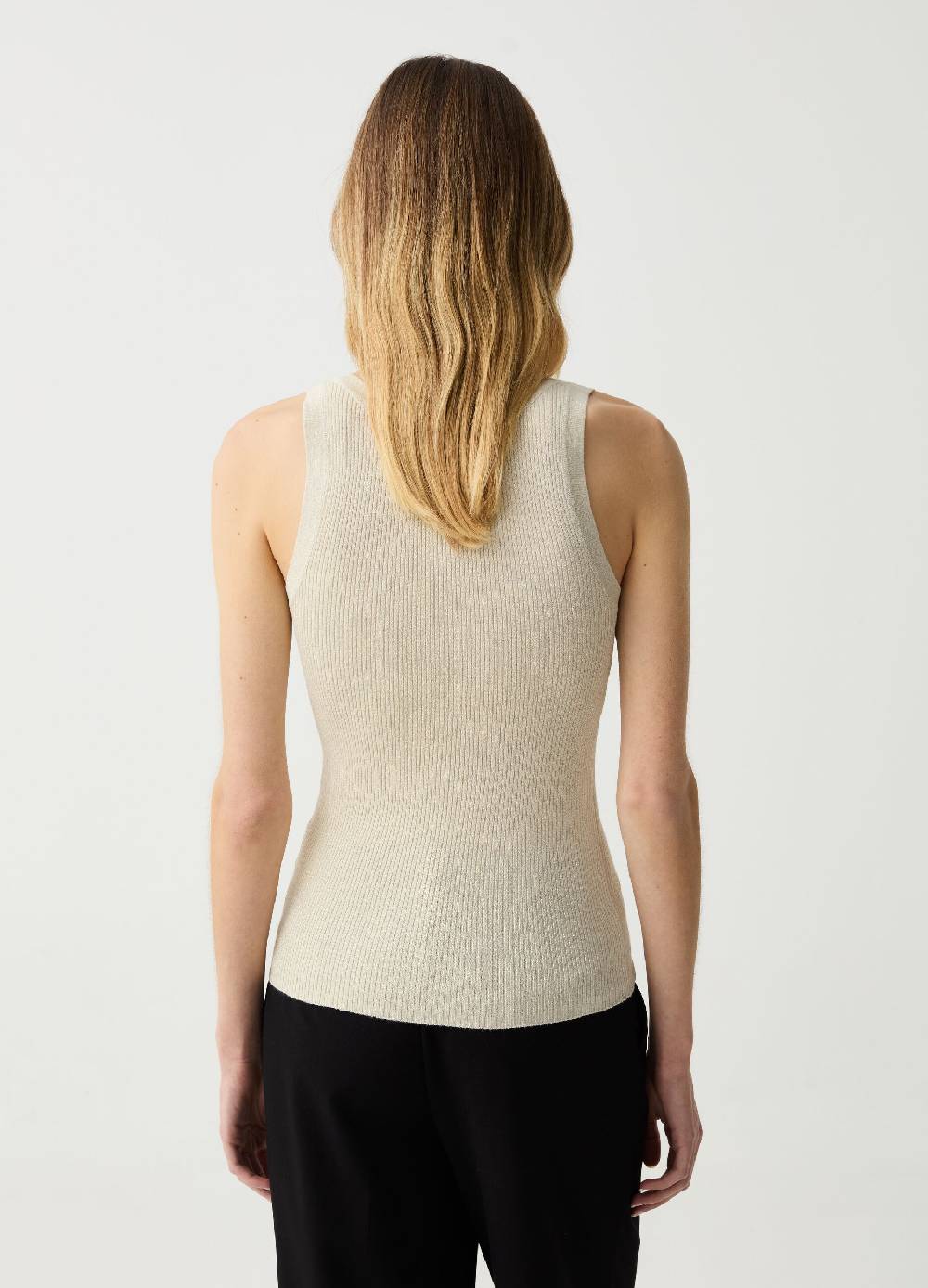 Ovs Tank Top A Costine Con Lurex