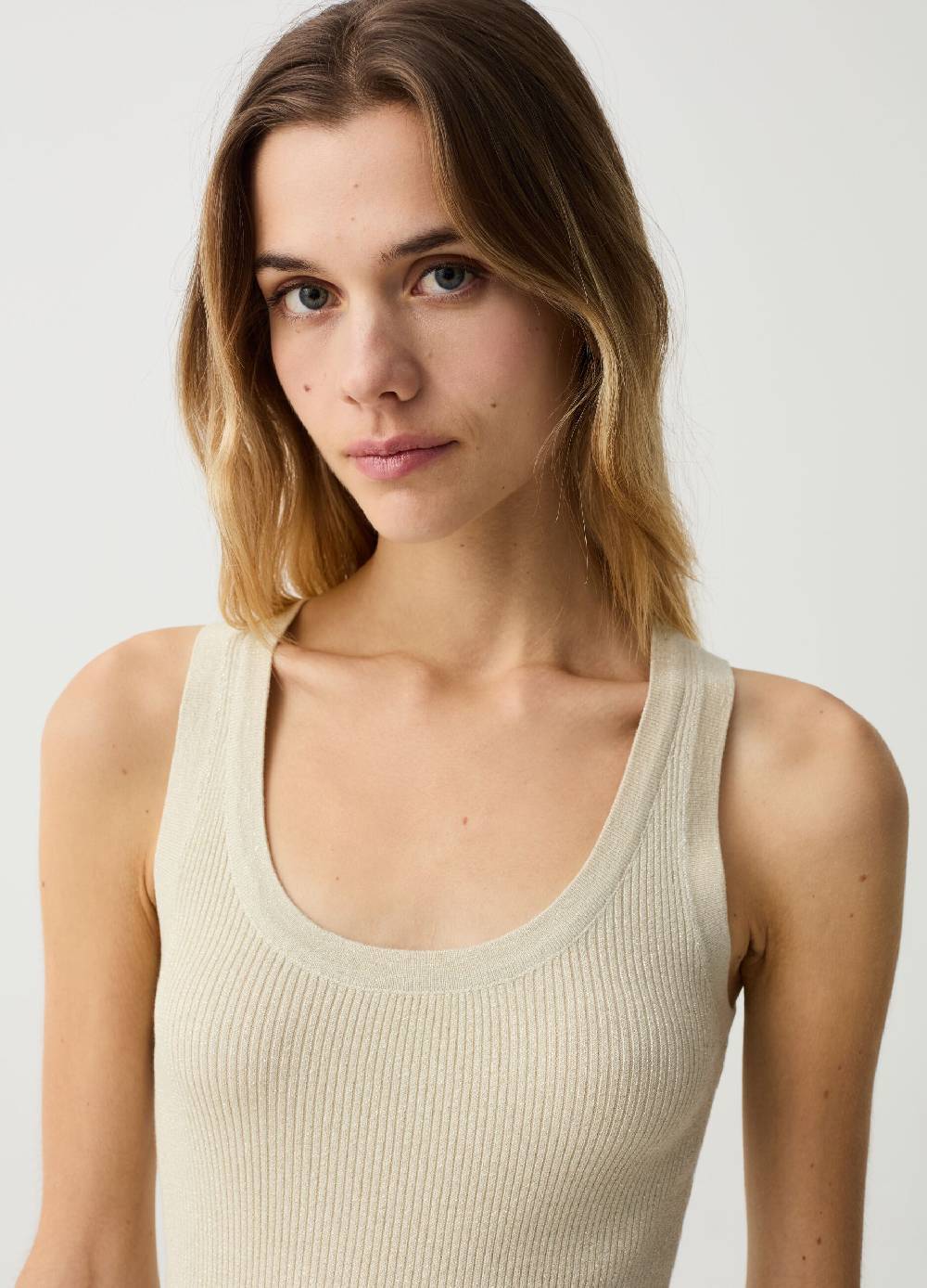 Ovs Tank Top A Costine Con Lurex