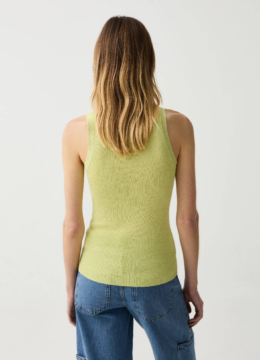 Ovs Tank Top A Costine Con Lurex