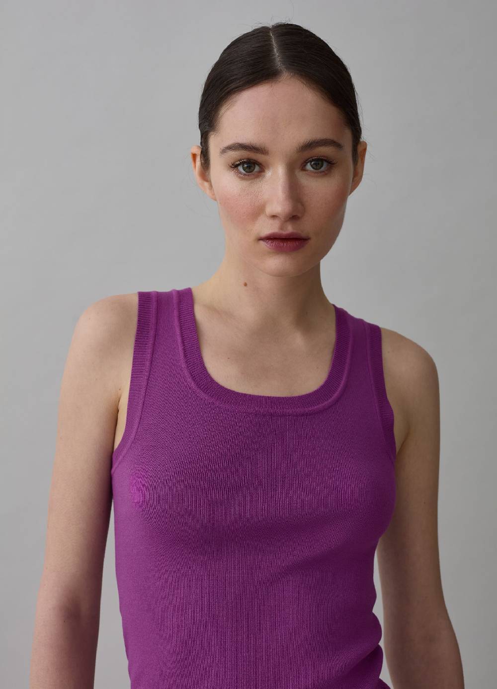 Ovs Tank Top A Costine Con Scollo Rotondo