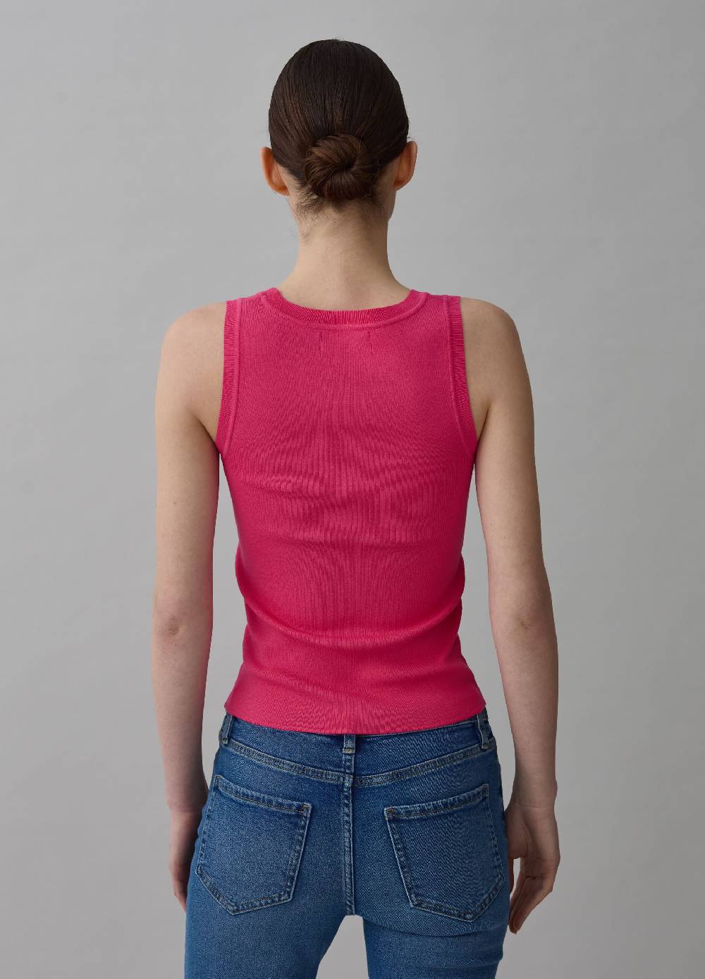 Ovs Tank Top A Costine Con Scollo Rotondo