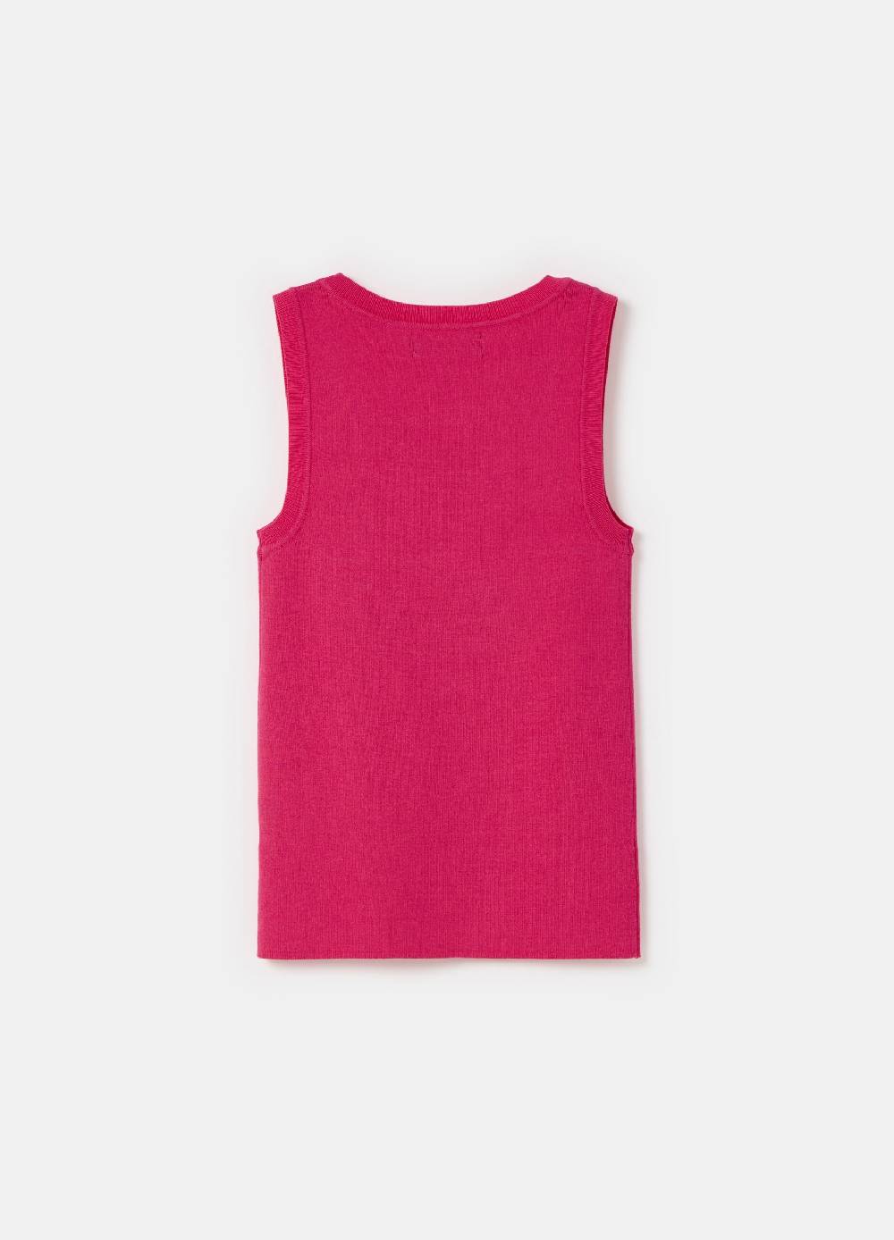 Ovs Tank Top A Costine Con Scollo Rotondo