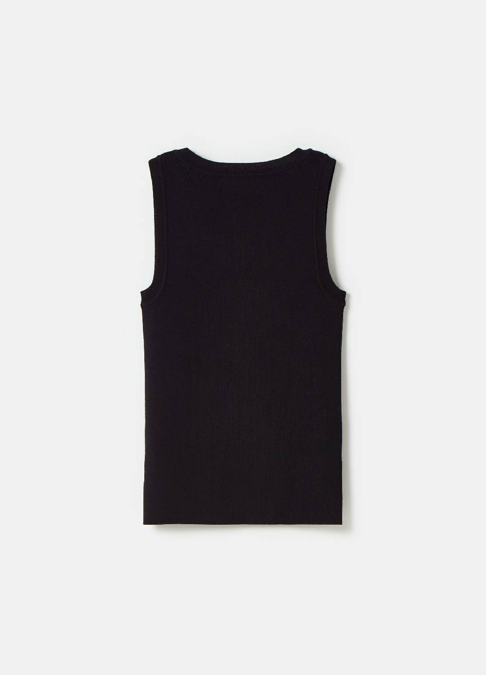 Ovs Tank Top A Costine Con Scollo Rotondo