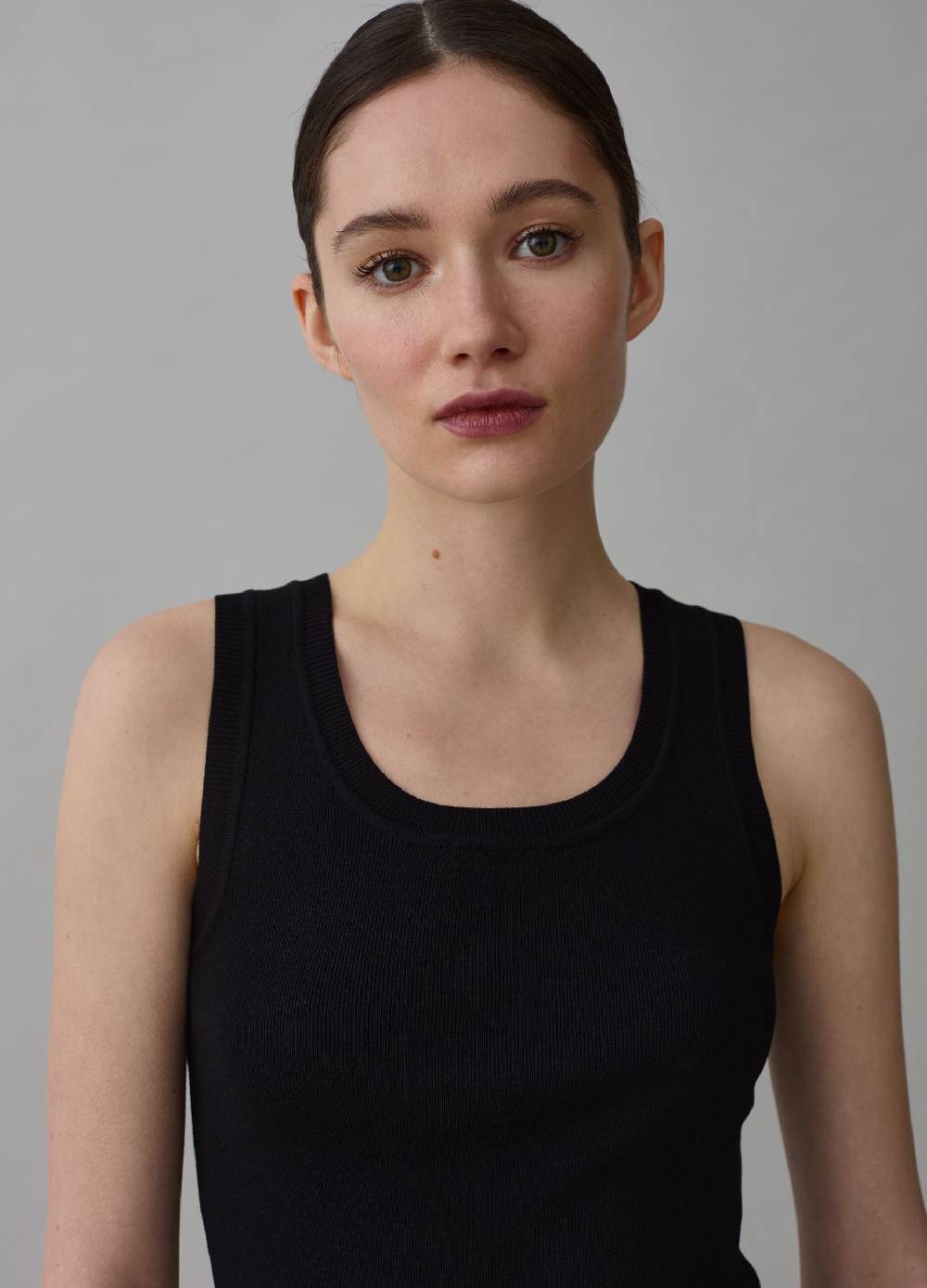 Ovs Tank top a costine con scollo rotondo