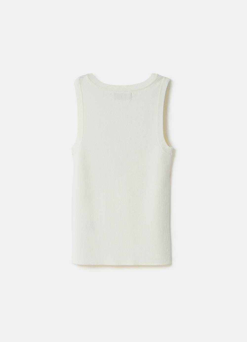 Ovs Tank Top A Costine Con Scollo Rotondo