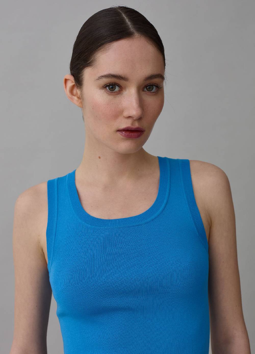 Ovs Tank Top A Costine Con Scollo Rotondo