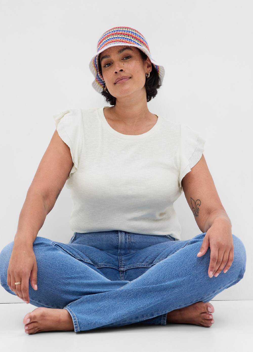 Ovs Tank Top A Costine Con Volant