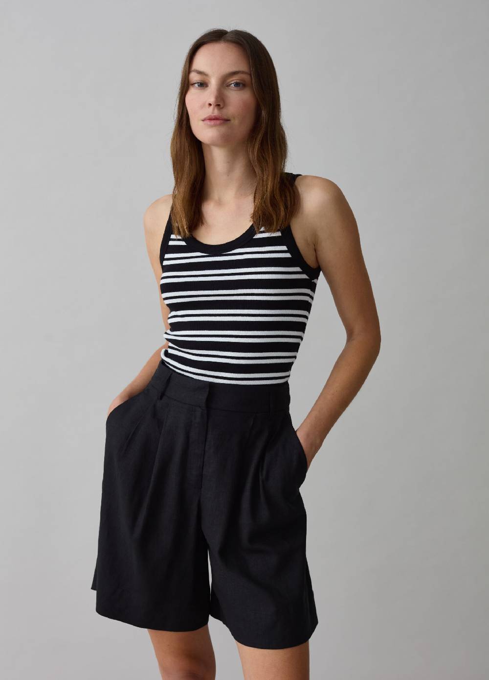 Ovs Tank top a costine fantasia a righe