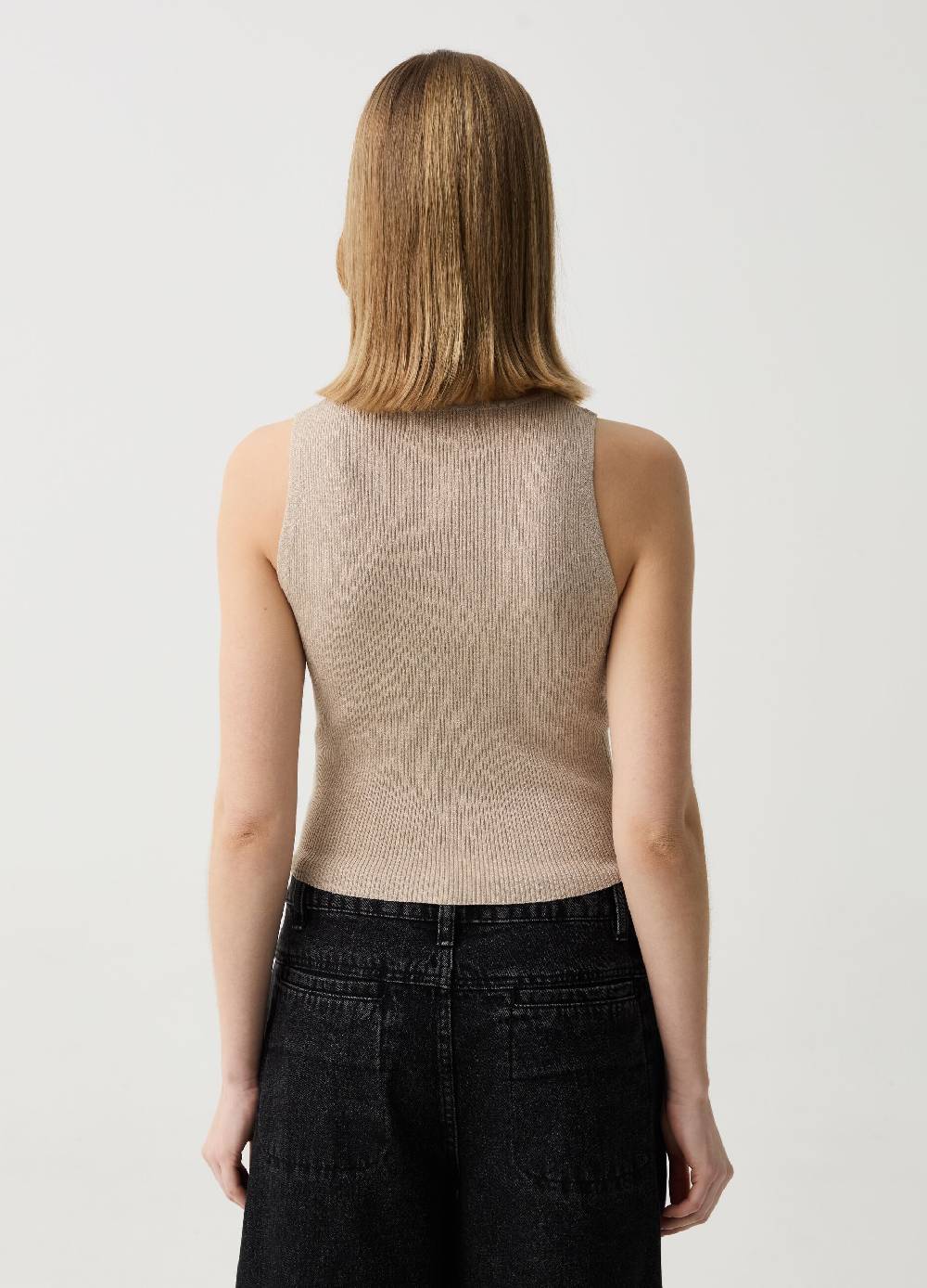 Ovs Tank Top A Costine In Lurex